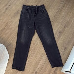 American eagle black paper bag jeans